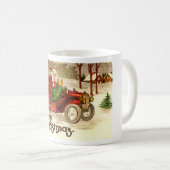 Frisierte Auto Santa Kaffeetasse (VorderseiteRechts)
