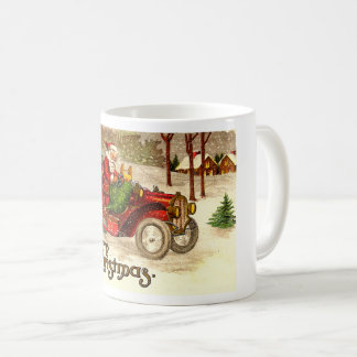 Frisierte Auto Santa Kaffeetasse