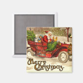 frisierte Auto Santa Magnet (Vorderseite/Rückseite)
