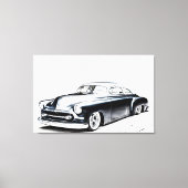 Frisierte Auto Stretched Canvas Print Leinwanddruck (Vorderseite)
