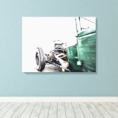 Frisierte Auto Stretched Canvas Print Leinwanddruck (Insitu (Holzboden))