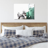Frisierte Auto Stretched Canvas Print Leinwanddruck (Insitu (Schlafzimmer))