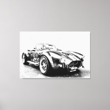 Frisierte Auto Stretched Canvas Print