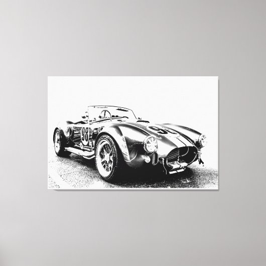 Frisierte Auto Stretched Canvas Print Leinwanddruck (Vorderseite)