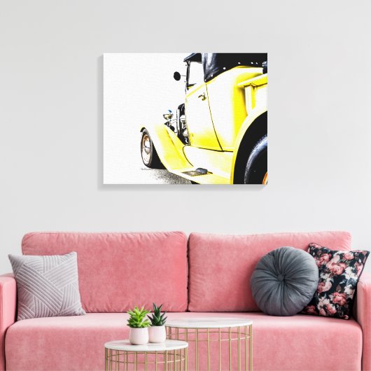 Frisierte Auto Stretched Canvas Print Leinwanddruck (Insitu (Wohnzimmer))