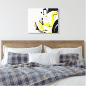 Frisierte Auto Stretched Canvas Print Leinwanddruck (Insitu (Schlafzimmer))