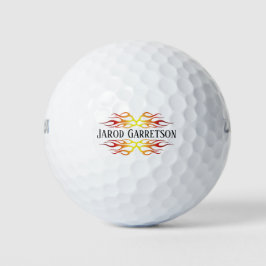 Frisierte Auto Style Flames Flaming Fire Individue Golfball
