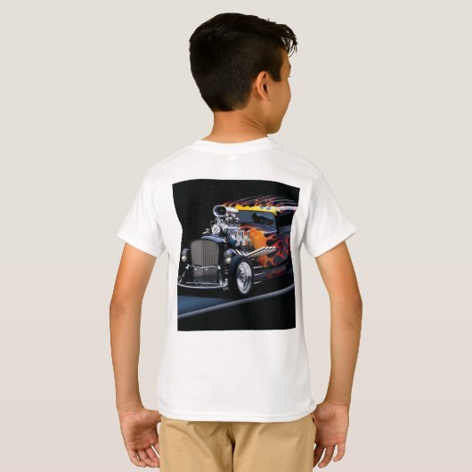 Frisierte Auto T-Shirt (Schwarz voll)