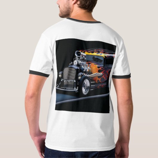 Frisierte Auto T-Shirt (Rückseite)