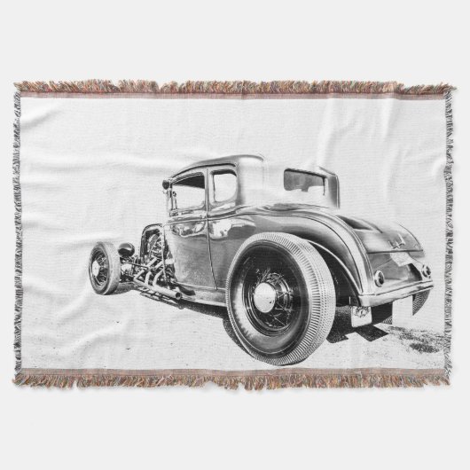 Frisierte Auto Throw Blanket Decke (Vorderseite)