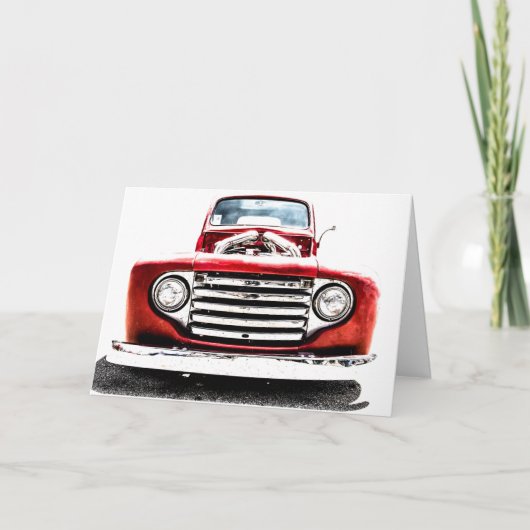 Frisierte Auto Truck Grußkarte Feiertagskarte (Vorderseite)