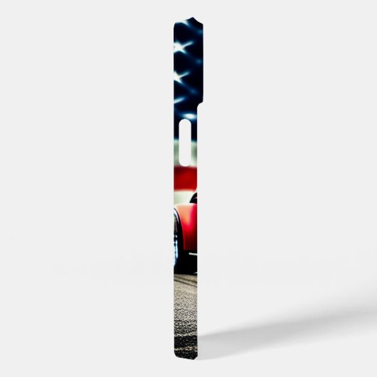 Frisierte Auto und amerikanische Flagge Case-Mate iPhone Hülle (Rückseite / Rechts)