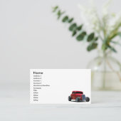 Frisierte Auto Visitenkarte (Stehend Vorderseite)