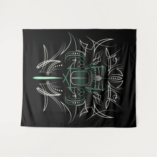 Frisierte Auto Wandteppich (Vorderseite (Horizontal))