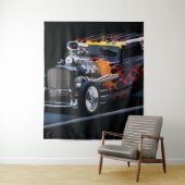 Frisierte Auto Wandteppich (Beispiel)