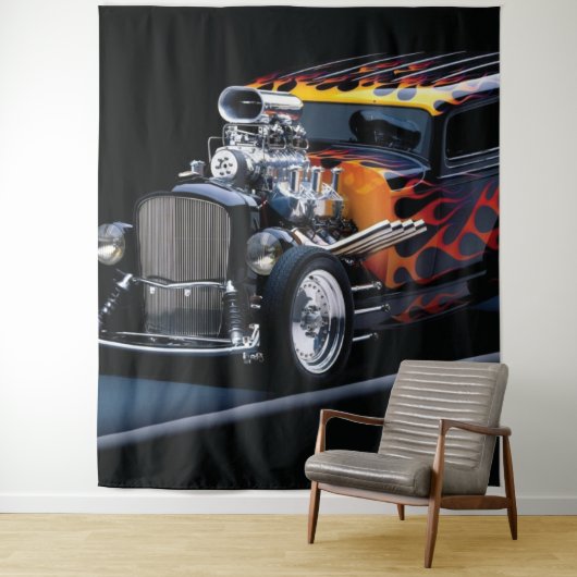 Frisierte Auto Wandteppich (Beispiel)