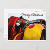 Frisierte Auto Weihnachtskarte Feiertagspostkarte (Vorne/Hinten)