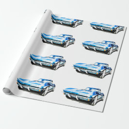 frisierte Auto Wrapping Paper Geschenkpapier