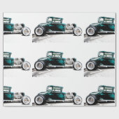 frisierte Auto Wrapping Paper Geschenkpapier (Flach)