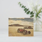 Frisierte Autos auf der Postkarte von Bonneville (Stehend Vorderseite)