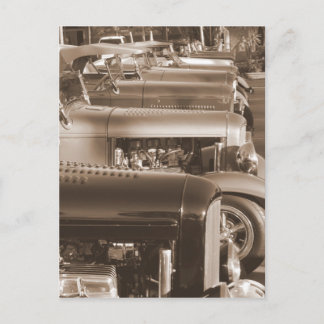 frisierte Autos Postkarte