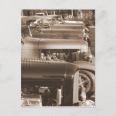 frisierte Autos Postkarte (Vorderseite)