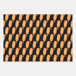 Frisierteig auf einem Stock Geschenkpapier Set