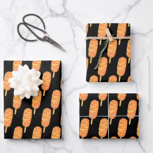 Frisierteig auf einem Stock Geschenkpapier Set