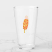 Frisierteig auf einem Stock Glas (Rückseite)