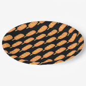 Frisierteig auf einem Stock Pappteller (Schrägansicht)