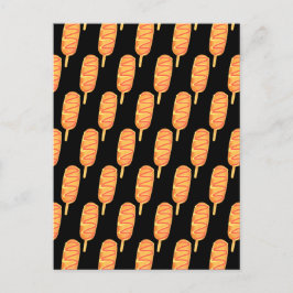 Frisierteig auf einem Stock Postkarte