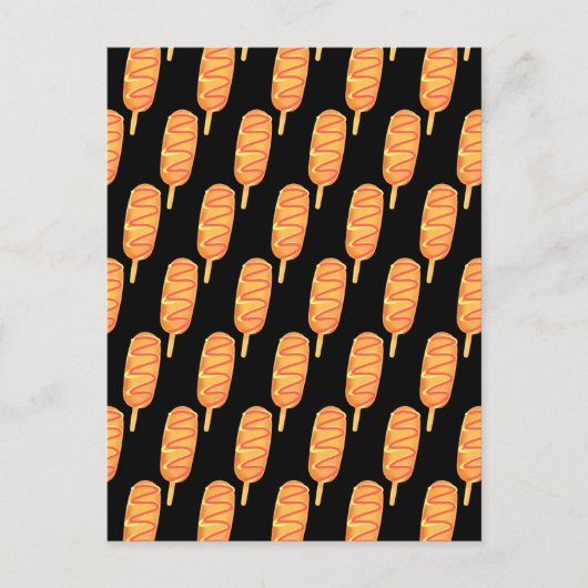 Frisierteig auf einem Stock Postkarte (Vorderseite)