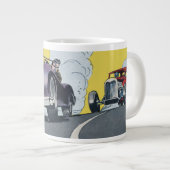 Frisierten Autos & Rennwagen Comic, 1952 Jumbo-Tasse (Vorderseite Rechts)