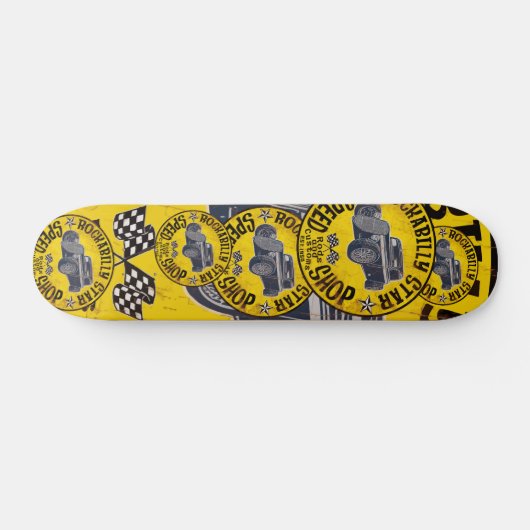 Frisierten Autos Speed Shop Skateboard (Horizontal)