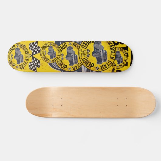 Frisierten Autos Speed Shop Skateboard (Horizontal)