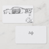 Frisierten Autos und Automobil-Visitenkarten Visitenkarte (Vorne/Hinten)