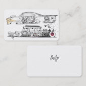 Frisierten Autos und Automobil-Visitenkarten Visitenkarte (Vorne/Hinten)