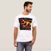Frisiertes Auto flammt T - Shirt (Vorne ganz)