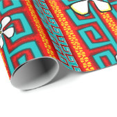 Frisiertes Auto Hula Geschenkpapier (Rolleneckpunkt)