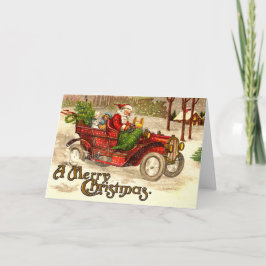 Frisiertes Auto Sankt Feiertagskarte