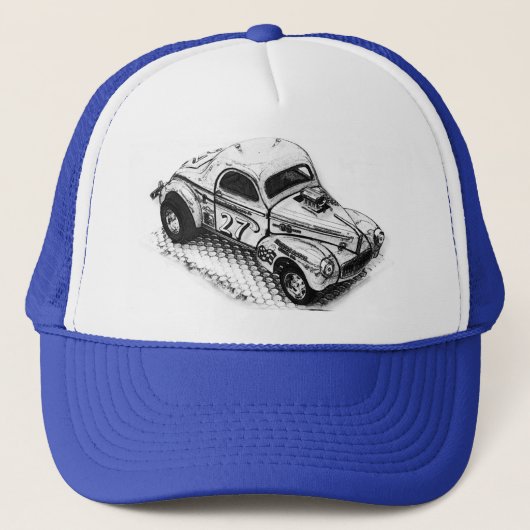 Frisiertes Auto Willy 27 Truckerkappe (Vorderseite)