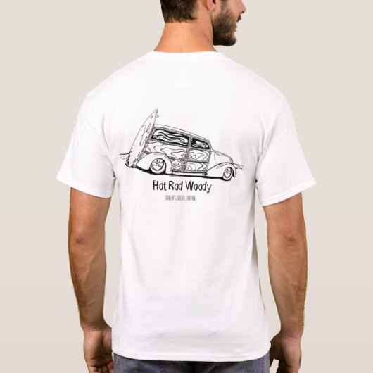 Frisiertes Auto Woody T-Shirt (Rückseite)