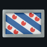 Frisisch-friesische Fahne-Nederland-Region Rechteckige Gürtelschnalle<br><div class="desc">Frisisch-friesische Fahne-Nederland-Region</div>