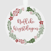 Frisischer Heiligabend, Noflike Krystdagen Ornament (Rückseite)