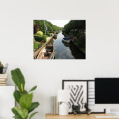 Frisischer Kanal mit Foto Poster Art (Heimbüro)