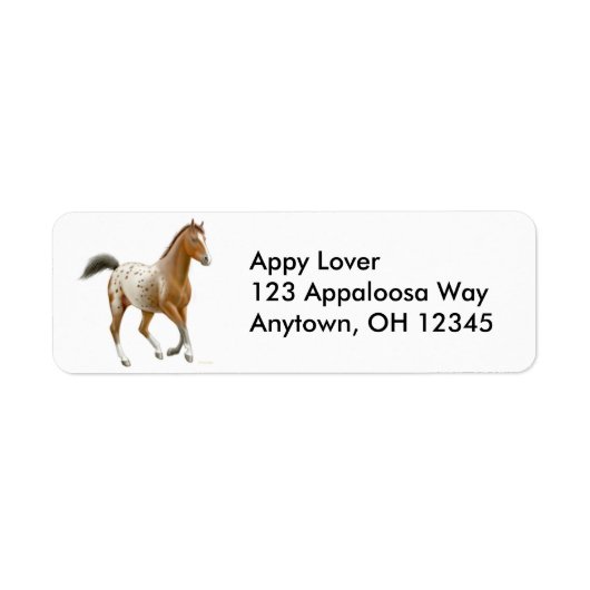 Frisky Appaloosa Horse Label (Vorne)