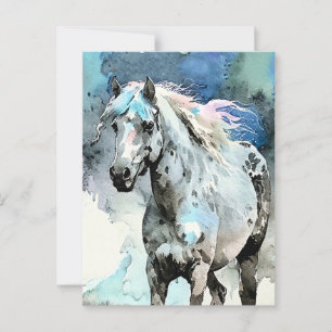Frisky Appaloosa Mare Watercolor Postkarte