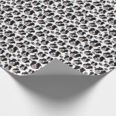 Frisky Scottish Border Collie Sheep Dog Puppy Geschenkpapier (Ecke)