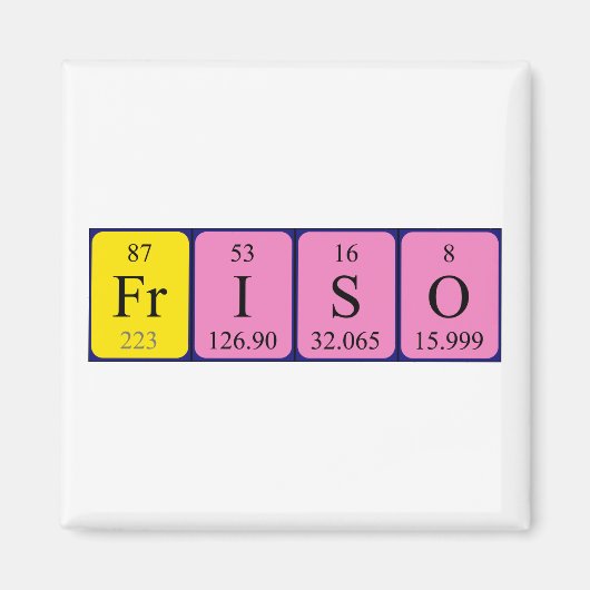 Friso-Periodenmagnet Magnet (Vorne)
