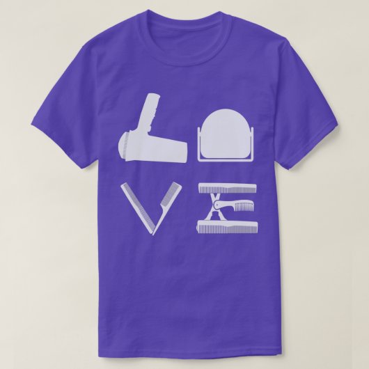 Frisön-Schere Barber Haar Brush T-Shirt (Design vorne)